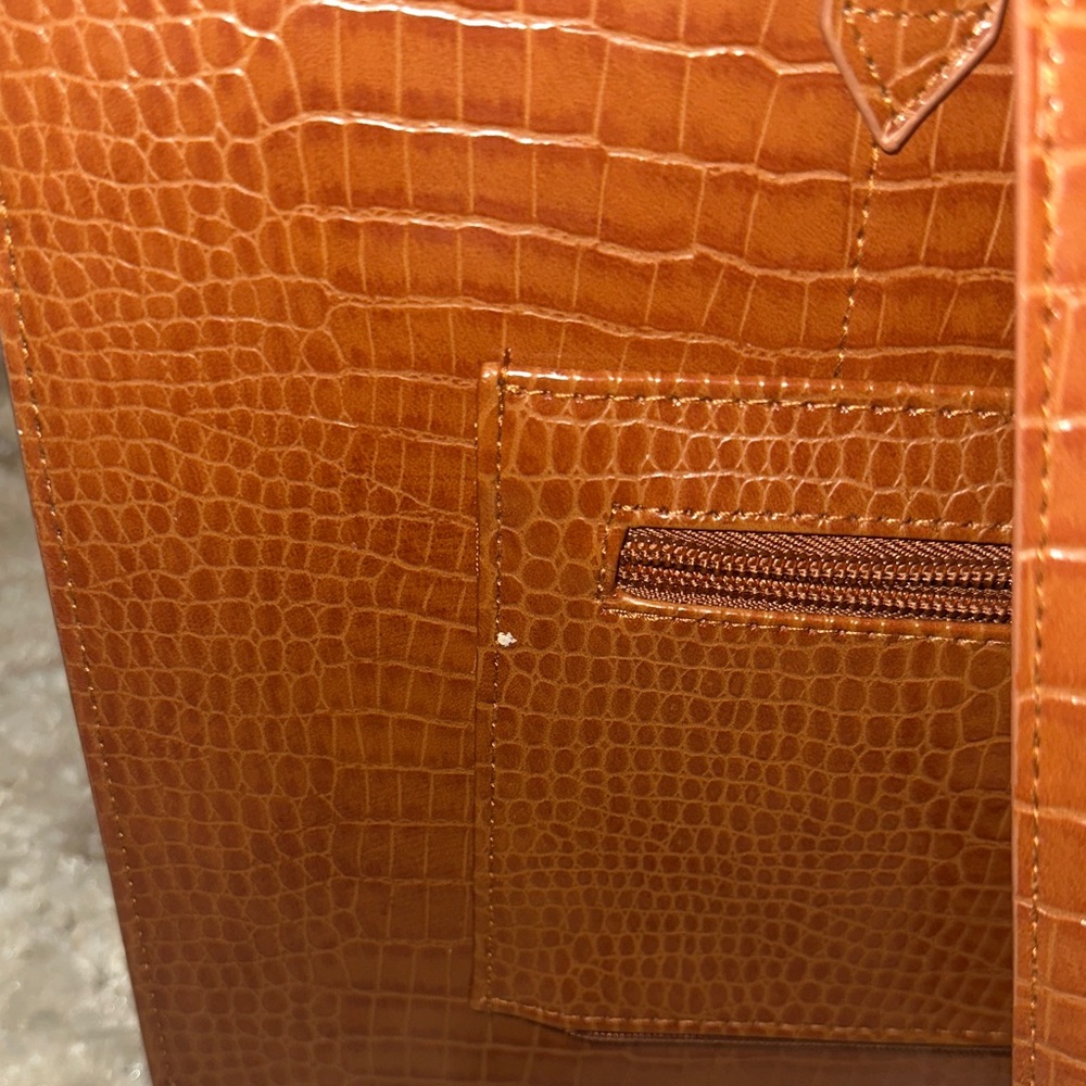 Beis Work Tote in Maple Croc - Picture 9 of 11